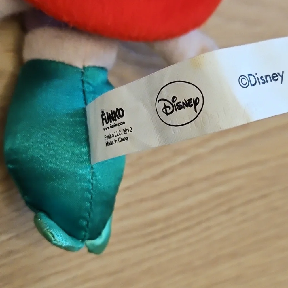 Funko Red-Haired Mermaid Plush with Purple Top and Green Tail